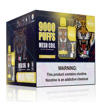 BANG Vape 9000 Puffs Peach Ice box 10pcs