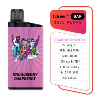 IGET Bar 3500 Puffs Strawberry Raspberry Specifications