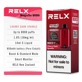 RELX MagicGo 8000 Puffs Cherry Dark Sparkle Specifications