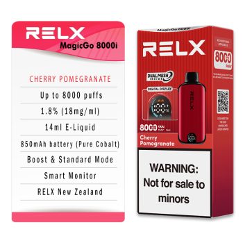 RELX MagicGo 8000 Puffs Cherry Pomegranate Specifications