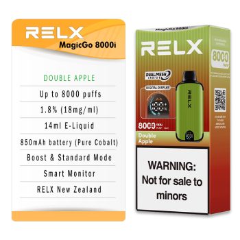 RELX MagicGo 8000 Puffs Double Apple Specifications