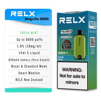 RELX MagicGo 8000 Puffs Fresh Mint Specifications