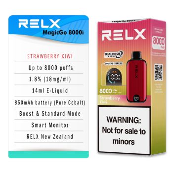 RELX MagicGo 8000 Puffs Strawberry Kiwi Specifications