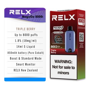 RELX MagicGo 8000 Puffs Triple Berry Specifications