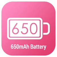 650mAh rechargeable battery